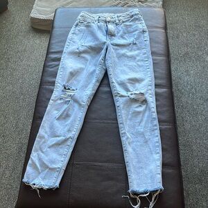 Light wash jeans